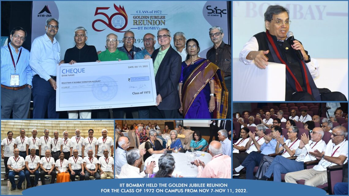 IIT Bombay hosts the Golden Jubilee Reunion for the class of 1972