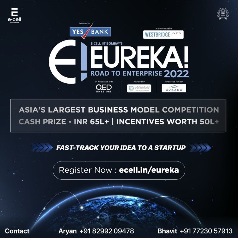 E-Cell IIT Bombay Launches Asia’s largest Business Model Competition – Eureka!