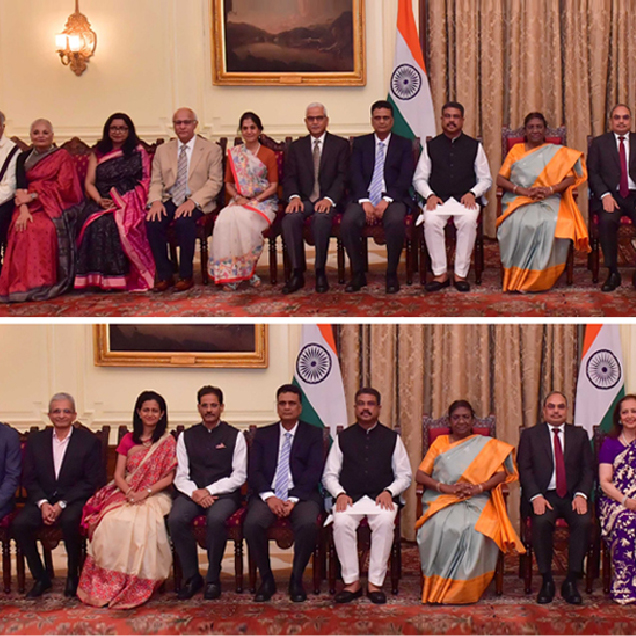 IIT Bombay’s Distinguished Alumni Meet the President of India, Smt. Droupadi Murmu
